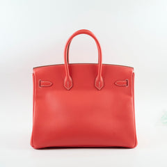 Hermes Birkin 35 Candy Epsom Rose Jaipur/Gold - Stamp P Square