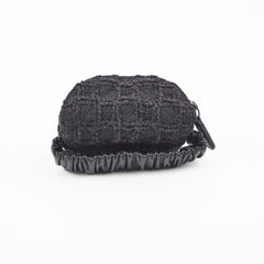 Chanel Wristlet Tweed Black Pouch - Series 30