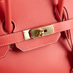 Hermes Birkin 35 Candy Epsom Rose Jaipur/Gold - Stamp P Square