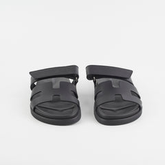 Hermes Chypre Size 36 Black Sandals