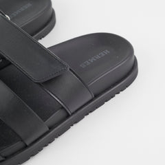 Hermes Chypre Size 36 Black Sandals