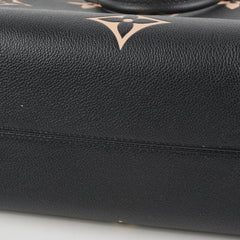 Louis Vuitton On The Go MM Black/Beige