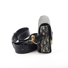 Christian Dior Totter Flap Navy Oblique Crossbody