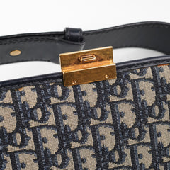 Christian Dior Totter Flap Navy Oblique Crossbody