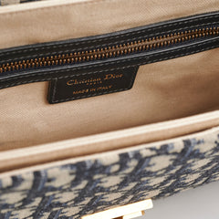 Christian Dior Totter Flap Navy Oblique Crossbody