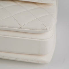 Chanel Quilted Small Trendy CC Dual Handle Flap Bag White (Microchipped)
