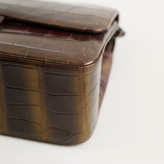 Chanel Metallic Aligator Jumbo 14 Series