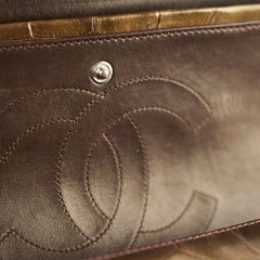 Chanel Metallic Aligator Jumbo 14 Series