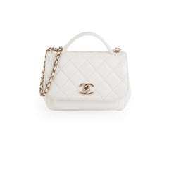 Chanel Business Affinity Small White Caviar