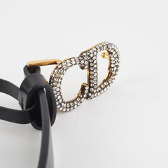 ITEM 5 - Christian Dior CD Rhinestone Gold Belt Size 75cm