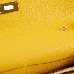 Hermes Kelly To Go Yellow Epsom  - Stamp Z