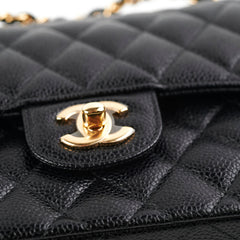 Chanel Classic Flap Small Caviar Black- Microchipped 2021