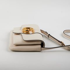 Gucci Arli Leather Cream Crossbody Bag