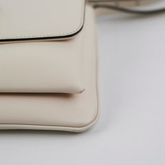 Gucci Arli Leather Cream Crossbody Bag