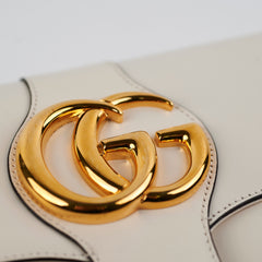 Gucci Arli Leather Cream Crossbody Bag
