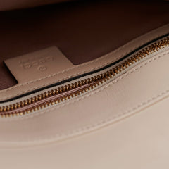 Gucci Arli Leather Cream Crossbody Bag