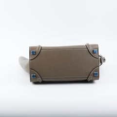 Celine Micro Luggage Calfskin Souris