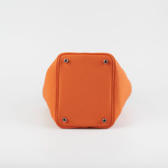 Hermes Picotin 18 Orange Clemence Bag