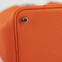 Hermes Picotin 18 Orange Clemence Bag