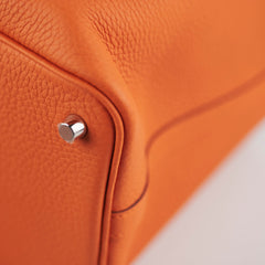 Hermes Picotin 18 Orange Clemence Bag