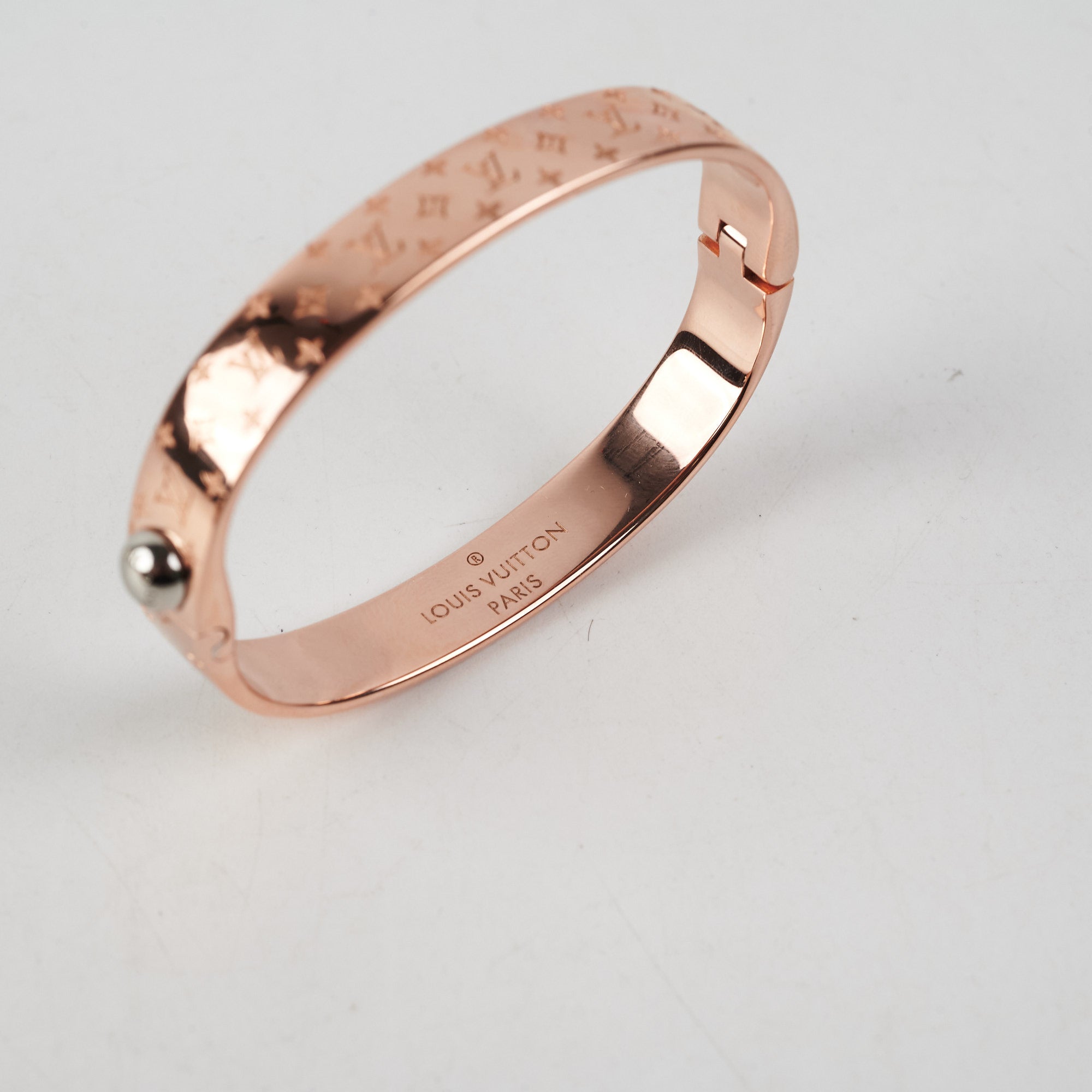 Louis Vuitton Nanogram Cuff Bracelet Pink - THE PURSE AFFAIR