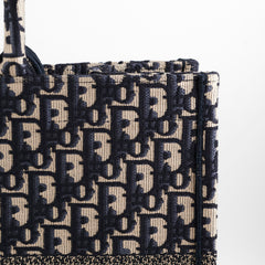 Christian Dior Book Tote Large Oblique Navy