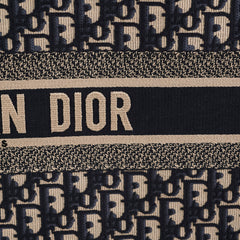 Christian Dior Book Tote Large Oblique Navy