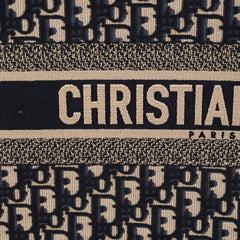 Christian Dior Book Tote Large Oblique Navy