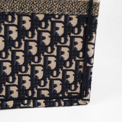 Christian Dior Book Tote Large Oblique Navy