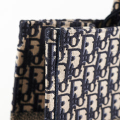 Christian Dior Book Tote Large Oblique Navy