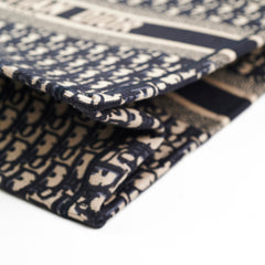 Christian Dior Book Tote Large Oblique Navy