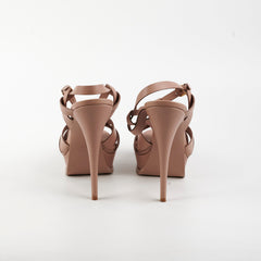 Saint Laurent Tribute Platform Heels Beige Size 40