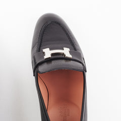 Hermes Loafers Shoes Black