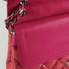 Chanel Classic Jumbo Pink Patent Flap