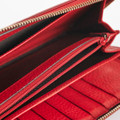 Gucci Zip Wallet Red