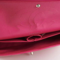 Chanel Classic Jumbo Pink Patent Flap