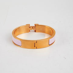 Hermes Clic H Bracelet Pink PM