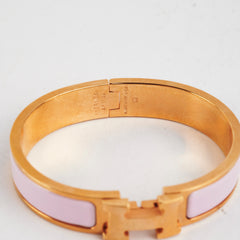 Hermes Clic H Bracelet Pink PM