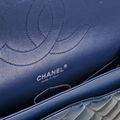 Chanel Blue Patent Jumbo