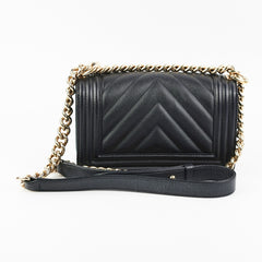 Chanel Small Boy Caviar Black