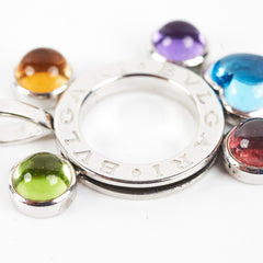 Bvlgari Allegra 18k Multicolour Gemstone White Gold Pendant