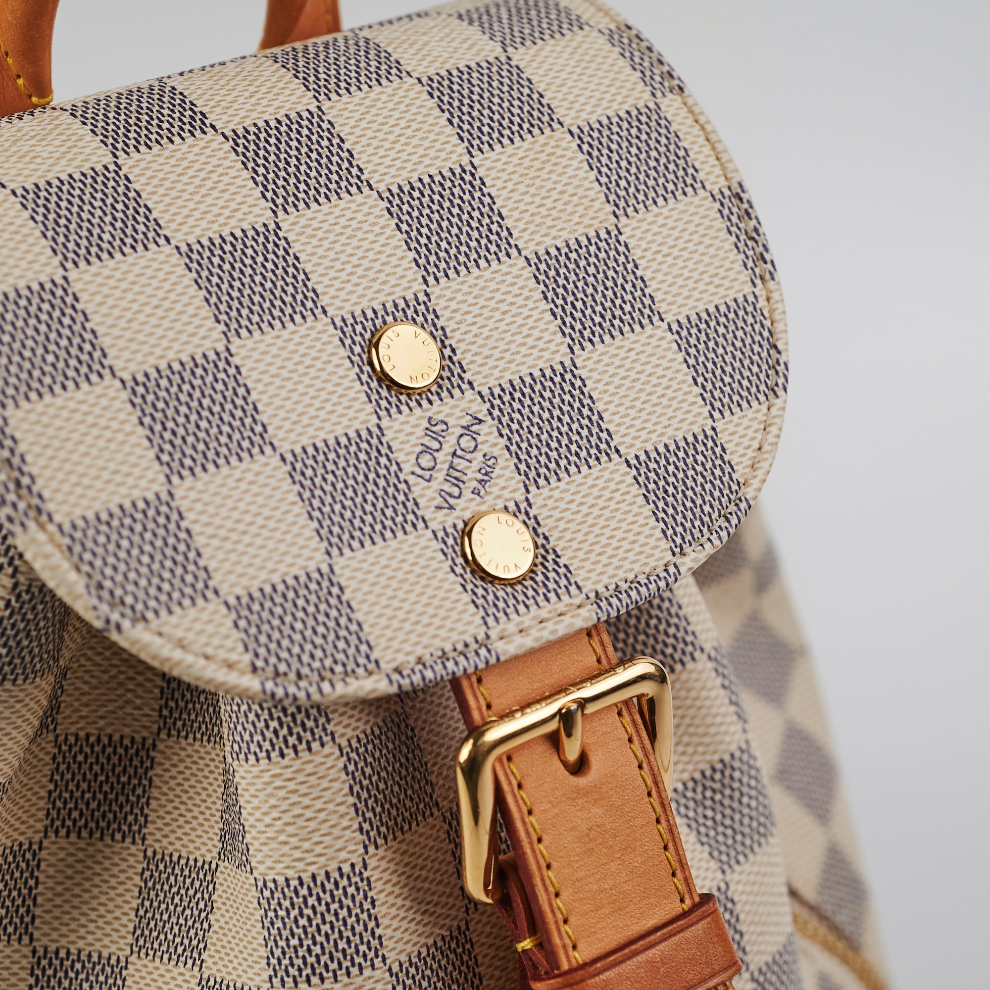 louis vuitton backpack damier azur Louis Vuitton Sperone Backpack BB Damier Azur