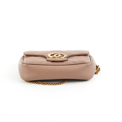 Gucci Supermini Marmont Camera Bag Dusty Pink