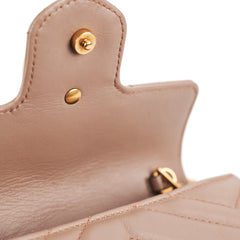 Gucci Supermini Marmont Camera Bag Dusty Pink