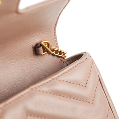 Gucci Supermini Marmont Camera Bag Dusty Pink