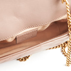 Gucci Supermini Marmont Camera Bag Dusty Pink