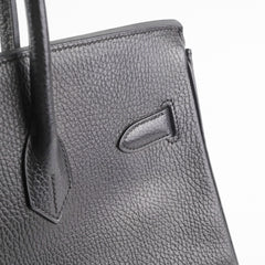 Hermes Birkin 35 Black Stamp A Square (1997)