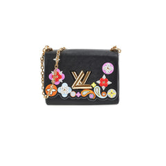 Louis Vuitton Twist MM Black Floral