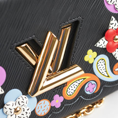 Louis Vuitton Twist MM Black Floral