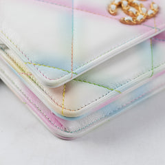 Chanel 19 Wallet on Chain WOC Multicolour